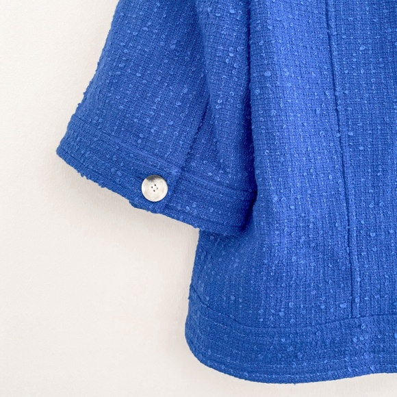 Veronica Beard Rosalina Cobalt Short Sleeve Jacket 16 - Picture 10 of 12